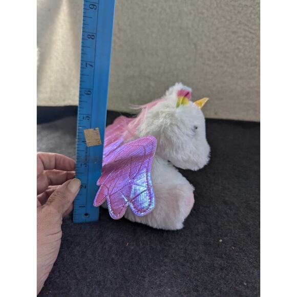 Mattel Barbie Pets Unicorn Plush 7" White Pink Stuffed Animal Toy Just Play 2020 - Picture 2 of 6